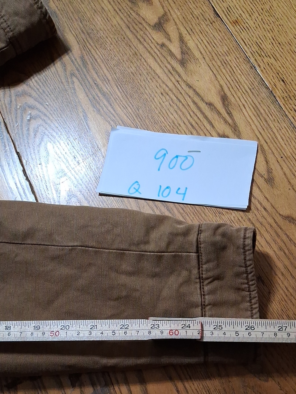 LEVI'S STRAUSS JACKET Jean Men LARGE BROWN Trucker ? Denim Used Coat LINED - Picture 4 of 7
